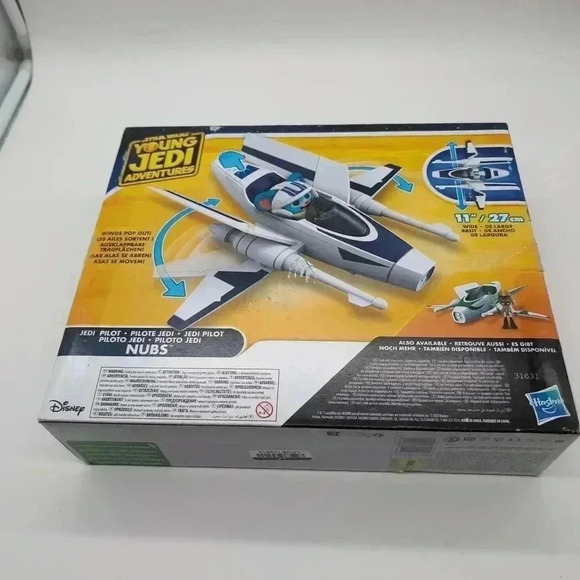 Young Jedi Adventures Jedi Pilot Nubs and Star Fighter New in damaged Box - Picture 2 of 5